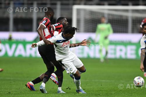 Atalanta Fikayo Tomori Milan Youssouf Fofana Giuseppe Meazza match between   Milan 0-1 Atalanta Milano, Italy Goal 1-0 