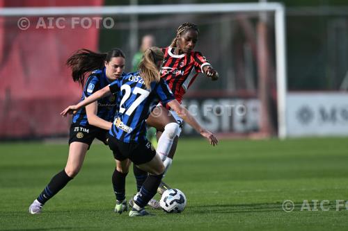 Milan Women Marija Milinkovic Inter Women Henrietta Csiszar Peppino Vismara match between     Milan Women 1-4 Inter Women Milano, Italy 