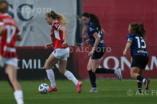 Milan Women Marija Milinkovic Inter Women Beatrice Merlo Peppino Vismara match between     Milan Women 1-4 Inter Women Milano, Italy 