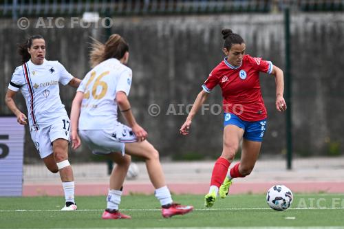 Napoli Women Marta Llopis Álvarez Sampdoria Women Sofia Bertucci Giuseppe Piccolo match between  Napoli Women 2-1 Sampdoria Women Napoli, Italy 