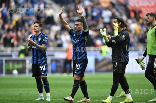 Inter Lautaro Martinez Inter Yann Sommer Italian championship 2024 2025 34°Day Giuseppe Meazza match between   Inter 0-1 Roma 