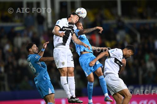 Napoli Alessandro Circati Parma Cyril Ngonge Italian championship 2024 2025 37°Day Ennio Tardini match between    Parma 0-0 Napoli 