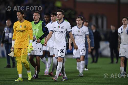 Inter Davide Frattesi Inter Carlos Augusto Giuseppe Sinigaglia match between    Como 0-2 Inter Como, Italy 