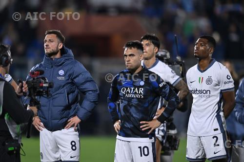 Inter Lautaro Martinez Inter Denzel Dumfries Giuseppe Sinigaglia match between    Como 0-2 Inter Como, Italy 