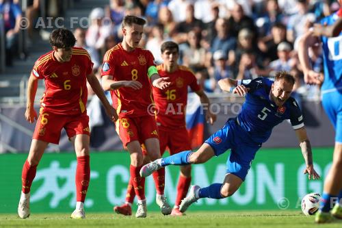 Spain U21 Benat Turrientes Spain U21 Javi Guerra A. National Football final match between Slovakia U21 2-3 Spain U21 Bratislava, Slovakia 