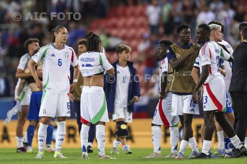 Italy U21 Luca Koleosho Italy U21 Tommaso Baldanzi Italy U21 2025 UEFA Under 21 Slovakia 2025 Group A, Match 10 