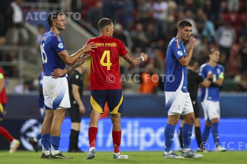 Italy U21 Rafa Marin Spain U21 Lorenzo Pirola A. Malatinsky final match between Spain U21 1-1 Italy U21 Trnava, Slovakia 