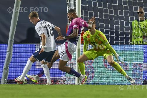 England U21 Jamil Siebert Germany U21 Tjark Ernst Nitra final match between England U21 1-2 Germany U21 Nitra, Slovakia 
