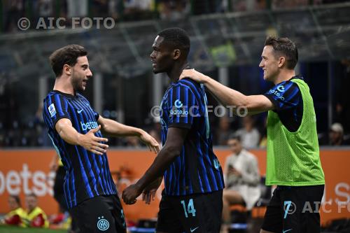 Inter Ange Yoan Bonny Inter Piotr Zielinski Giuseppe Meazza match between   Inter 5-0 Torino Milano, Italy 