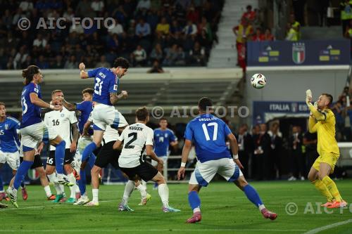 Italy Marten Kuusk Estonia Karl Hein Atleti Azzurri d Italia match between  Italy 5-0 Estonia Bergamo, Italy. Goal 5-0 