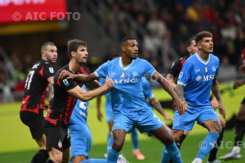 Milan Juan Jesus Napoli Giovanni Di Lorenzo Giuseppe Meazza match between   Milan 2-1 Napoli Milano, Italy 