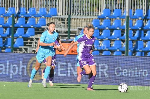 Fiorentina Women Tecla Pettenuzzo Napoli Women Mille Jusjong Giuseppe Piccolo match between  Napoli Women 1-0 Fiorentina Women Napoli, Italy 