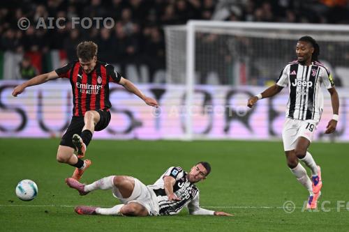 Milan Dusan Vlahovic Juventus Khephren Thuram Allianz match between    Juventus 0-0 Milan Torino, Italy 