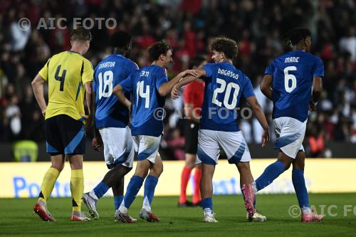 Italy U21 Jeff Ekhator Italy U21 Matteo Dagasso UEFA Under 21 Euro 2027 Qualifiers Group E, A. Orogel match between Italy U21 4-0 Sweden U21 
