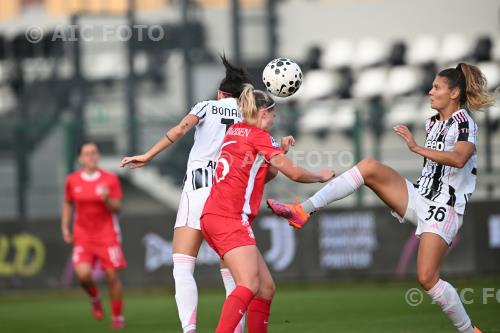 Juventus Women Mina Bergersen Como Women Michela Cambiaghi Vittorio Pozzo Lamarmora match between    Juventus Women 0-1 Como Women Biella, Italy 
