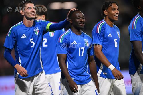 Italy U21 Luca Lipani Italy U21 Filippo Mane A. Giovanni Zini match between Italy U21 5-1 Armenia U21 Cremona, Italy 