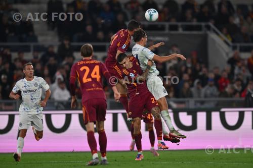 Roma Gianluca Mancini Roma Pio Esposito Olimpic match between   Roma 0-1 Inter Roma, Italy 