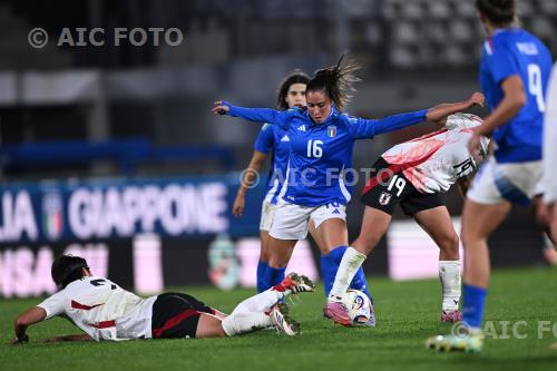 Japan Women Giulia Dragoni Italy Momoko Tanikawa Giuseppe Sinigaglia match between  Italy Women 1-1 Japan Women Women Como, Italy.