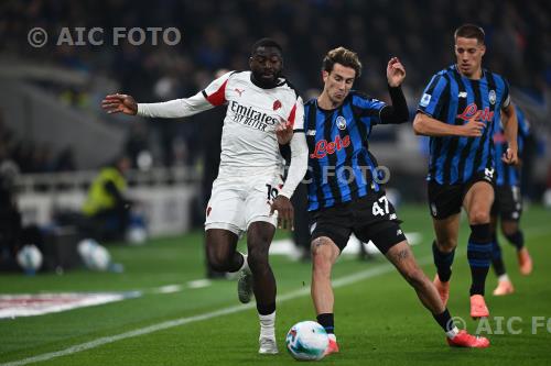 Milan Lorenzo Bernasconi Atalanta Mario Pasalic Gewiss match between    Atalanta 1-1 Milan Bergamo, Italy