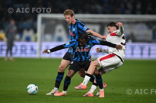 Atalanta Alexis Saelemaekers Milan Marco Brescianini Gewiss match between    Atalanta 1-1 Milan Bergamo, Italy 