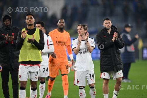 Milan Luka Modric Milan Santiago Gimenez Gewiss match between    Atalanta 1-1 Milan Bergamo, Italy 