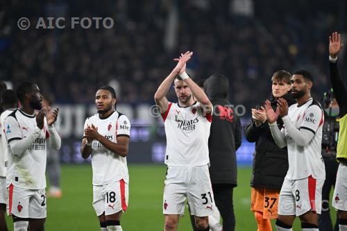 Milan Christopher Nkunku Milan Strahinja Pavlovic Italian championship 2025 2026 9°Day Gewiss match between    Atalanta 1-1 Milan 