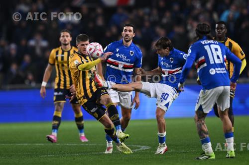 Juve Stabia Leonardo Benedetti Sampdoria Alessandro Bellemo Luigi Ferraris match between Sampdoria 1-0 Juve Stabia Genova, Italy 