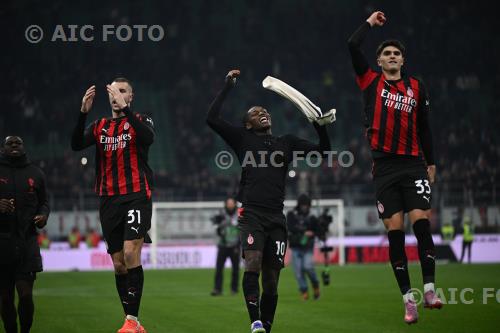 Milan Rafael Leao Milan Davide Bartesaghi Giuseppe Meazza match between   Milan 1-0 Lazio Milano, Italy 
