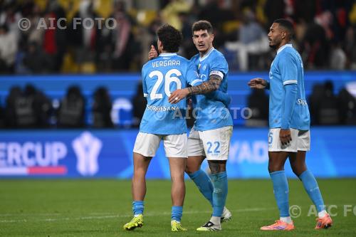Napoli Giovanni Di Lorenzo Napoli Juan Jesus Al -Awwal match between  Napoli 2-0 Milan Riyad, Saudi Arabia 