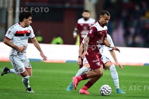 Salernitana Marco Oliva Foggia Francesco Rizzo Arechi match between  Salernitana 2-1 Foggia Salerno Italy 