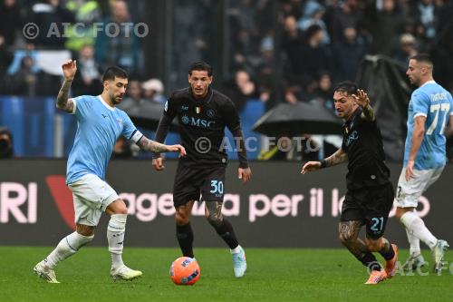 Lazio Pasquale Mazzocchi Napoli Matteo Politano Olimpic match between   Lazio 0-2 Napoli Roma, Italy 