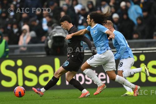 Napoli Matteo Guendouzi Lazio Gustav Isaksen Olimpic match between   Lazio 0-2 Napoli Roma, Italy 
