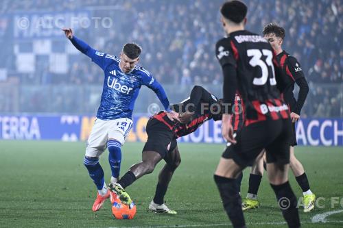 Como Yossouf Fofana Milan Alexis Saelemaekers Giuseppe Sinigaglia match between    Como 1-3 Milan Como, Italy 
