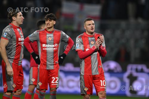 Cremonese Romano Floriani Mussolini Cremonese Federico Baschirotto Giovanni Zini match between    Cremonese 0-0 Hellas Verona Cremona, Italy 