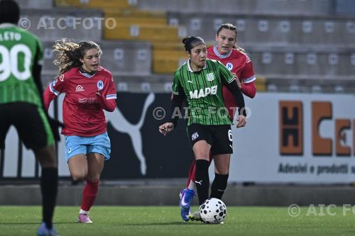 Sassuolo Women Manuela Sciabica Napoli Women Cecilie Floe Enzo Ricci match between    Sassuolo Women 0-2 Napoli Women Sassuolo, Italy 