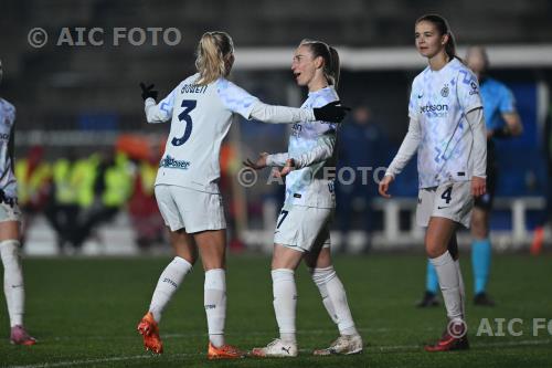 Inter Women Katie Bowen Inter Women Caroline Pleidr Gram Arena Civica Gianni Brera match between Inter Women 4-0 Ternana Women Milano, Italy 