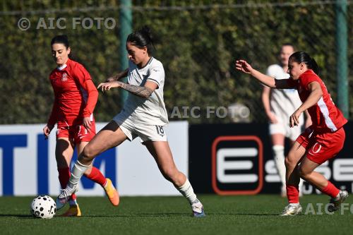 Lazio Women Miriam Picchi Como Women Alexandra Carla Chidiac Mirko Fersini match between Lazio Women 1-1 Como Women Formello, Italy 