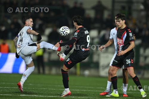 Pro Vercelli Claudio Morra L.R. Vicenza Giulio Pellizzari Silvio Piola match between  Pro Vercelli 1-2 Vicenza Vercelli  Italy 