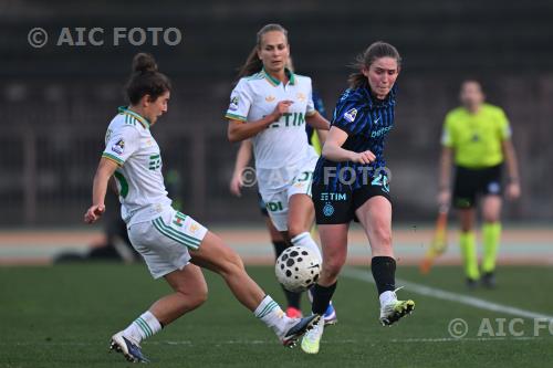 Inter Women Valentina Bergamaschi Roma Women Frederikke Thogersen Arena Civica Gianni Brera match between Inter Women 0-1 Roma Women Milano, Italy 