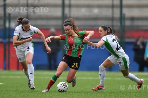 Sassuolo Women Maria Grazia Petrara Ternana Women Jessica Nash Moreno Gubbiotti match between Ternana Women 1-1 Sassuolo Women Terni, Italy 