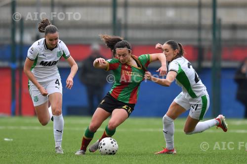 Sassuolo Women Maria Grazia Petrara Ternana Women Jessica Nash Moreno Gubbiotti match between Ternana Women 1-1 Sassuolo Women Terni, Italy 