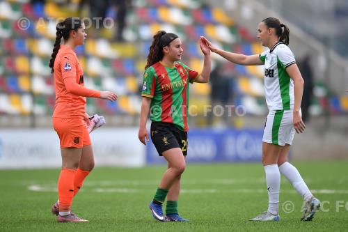 Sassuolo Women Giada Pellegrino Cimo Ternana Women Helene Fercocq Moreno Gubbiotti match between Ternana Women 1-1 Sassuolo Women Terni, Italy 