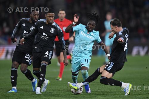 Aston Villa Ezri Konsa Aston Villa Jonathan Rowe Europa League 2025 2026 4° Final Renato Dall’Ara match between    Bologna 1-3 Aston Villa 