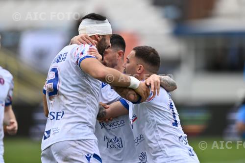 Casarano Vito Leonetti Casarano Francesco Grandolfo Domenico Francioni match between  Latina 1-2 Casarano Latina, Italy 