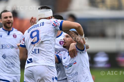 Casarano Vito Leonetti Casarano Francesco Grandolfo Domenico Francioni match between  Latina 1-2 Casarano Latina, Italy 