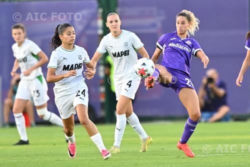 Fiorentina Women Paola Fadda Sassuolo Women Helene Fercocq Curva Fiesole - Viola Park match between Fiorentina Women 1-2 Sassuolo Women Firenze, Italy 