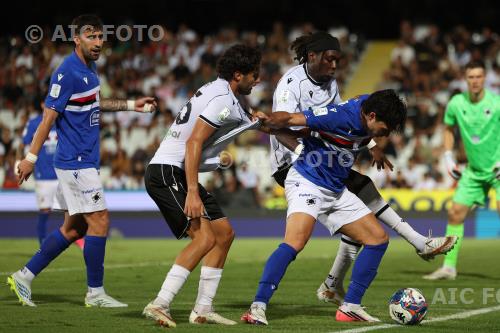 Sampdoria Andrea Ciofi Cesena Xavello Druiventak Italian championship 2025 2026 Serie B Day 1° Orogel match between Cesena 1-1 Sampdoria 