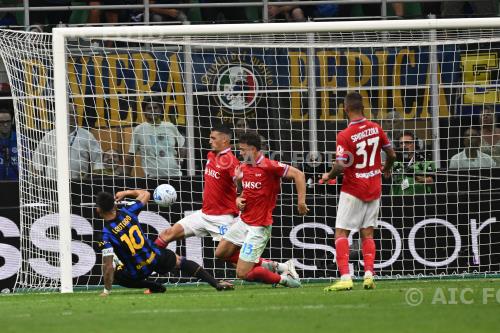 Inter Rafa Marin Napoli Amir Rrahmani Italian championship 2025 2026 3°Day Giuseppe Meazza match between   Inter 3-2 Napoli 