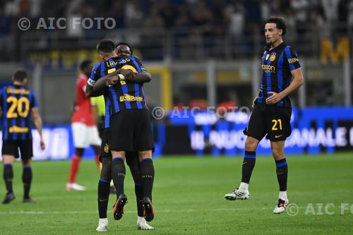 Inter Marcus Thuram Inter Curtis Jones Giuseppe Meazza match between   Inter 3-2 Napoli Milano, Italy 