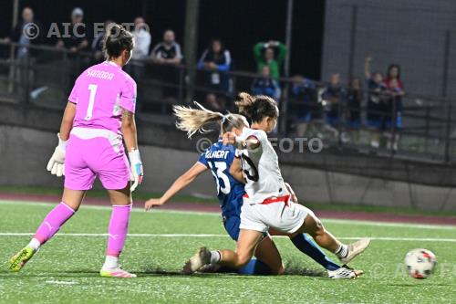 Como 1907 Women Angelica Soffia Milan Women Sandra Estevez Mino Favini match between   Como 1907 Women 4-1 Milan Women Città di Meda, Italy Goal 4-1 